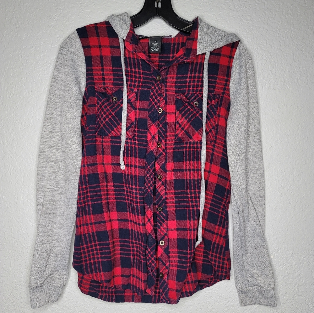 Long sleeve flanel shirt, Women's size M